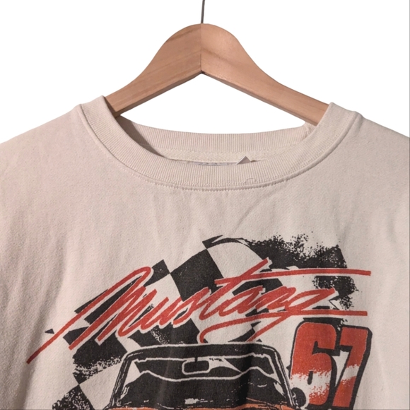 Vintage 90s Ford Mustang Official Cotton Blend Crew Neck Oversized Sweatshirt XS - Picture 2 of 8